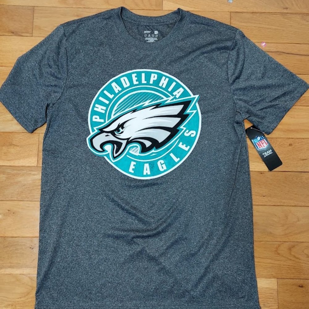 Philadelphia Eagles Men’s T-shirt NFL Team Apparel Gray Size M New